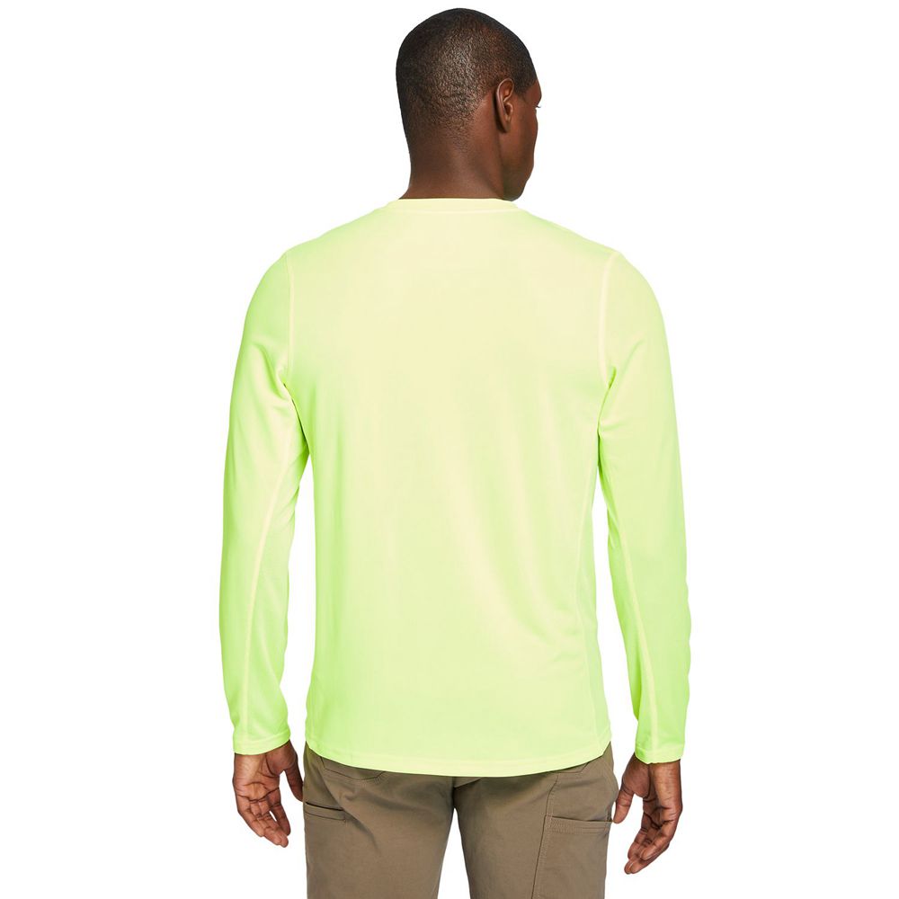Camisetas Masculino - Timberland Pro® Wicking Good Long Sleeve - ADVFC7806 - Verdes